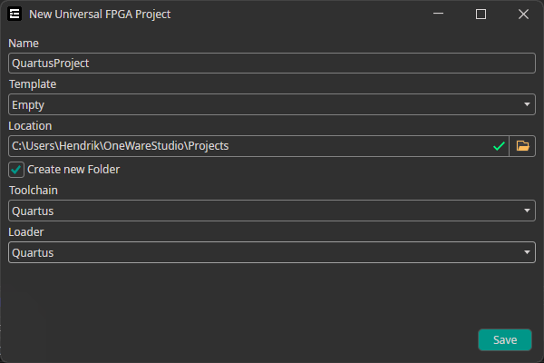 Quartus Toolchain Select